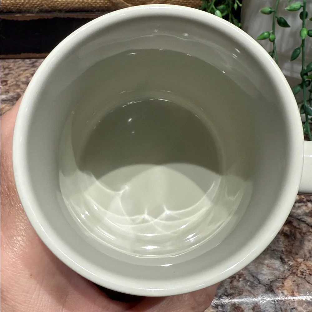 Crate&Barrel Snowman Mug - Red, White, and Gray